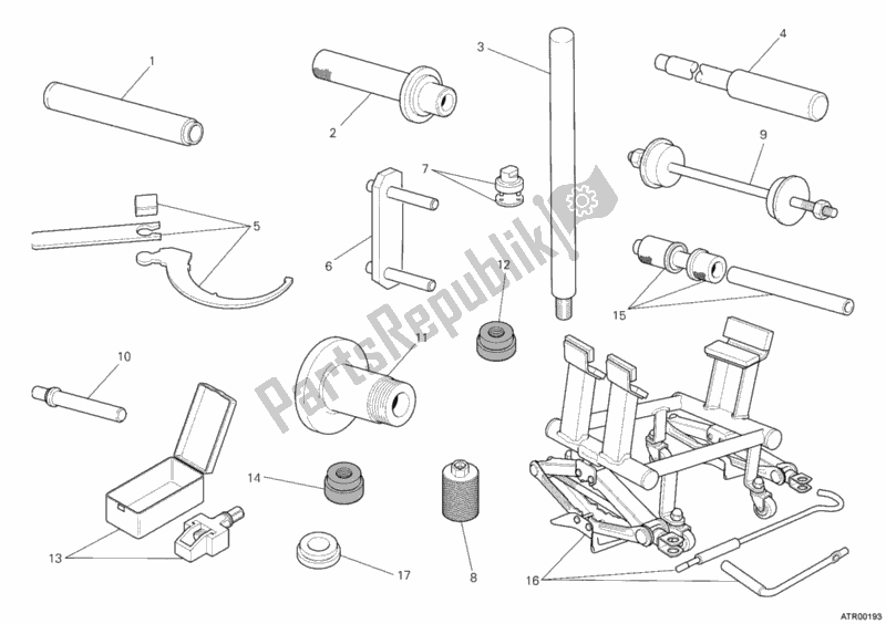 All parts for the Workshop Service Tools, Frame of the Ducati Streetfighter S 1100 2011